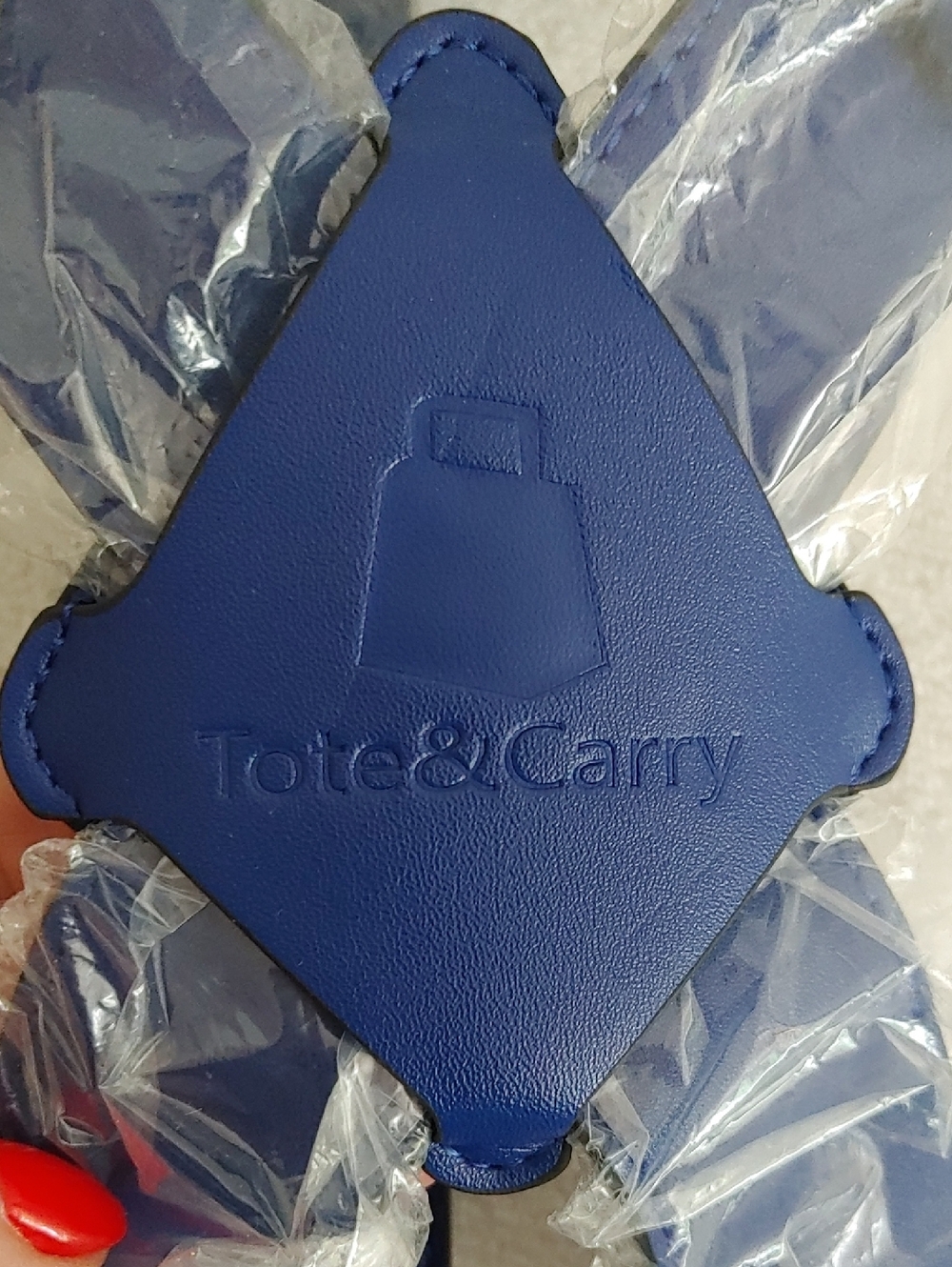 Tote & Carry Royal Blue Embossed Vegan Leather Tactical Vest Size L (1264) - Picture 9 of 16